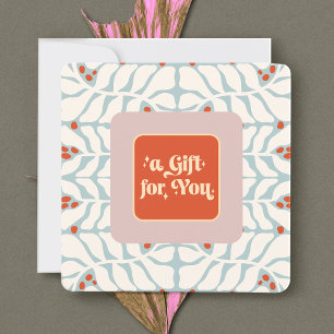 Elegant  Retro Christmas  Gift Certificate