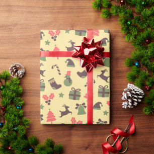 Elegant Retro Christmas wrapping paper
