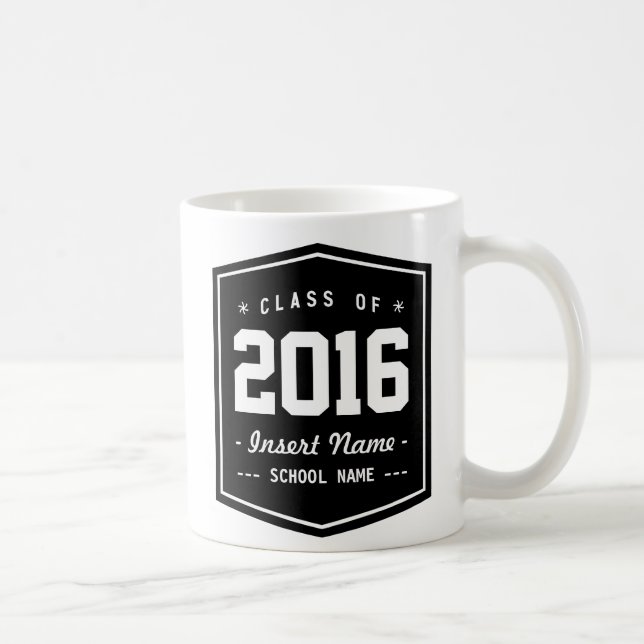 Elegant Retro Class Coffee Mug (Right)