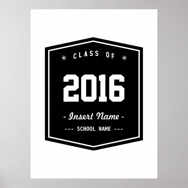 Elegant Retro Class Poster (Front)
