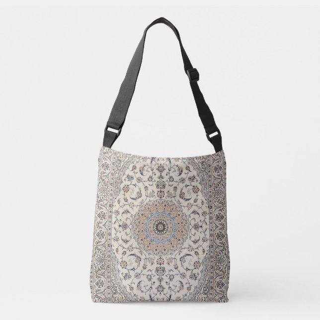 Elegant Retro Modern Vintage Persian Crossbody Bag (Front)