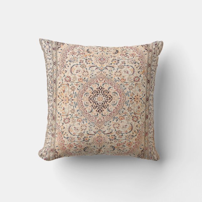 Elegant Retro Modern Vintage Persian Cushion (Front)