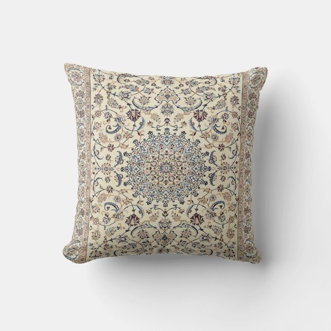 Elegant Retro Modern Vintage Persian Cushion (Front)
