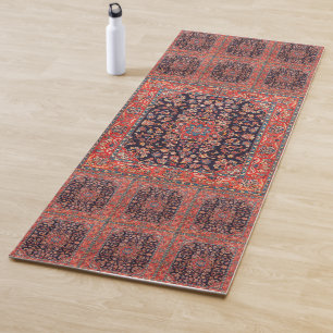 Elegant Retro Modern Vintage Persian Yoga Mat