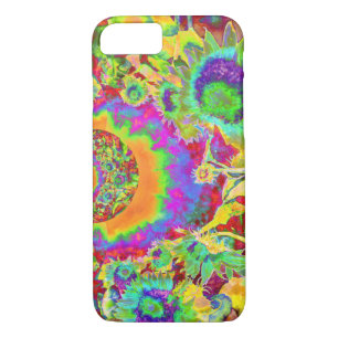 Elegant retro watercolor sunflower fields iPhone 8/7 case