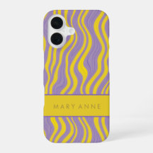 Elegant Retro Wavy Vertical Stripes