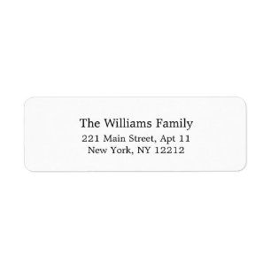 Elegant Return Address