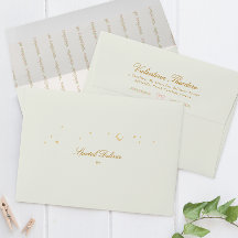 elegant return address birthday party invitation