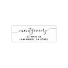 Elegant Return Address Calligraphy Self-inkin