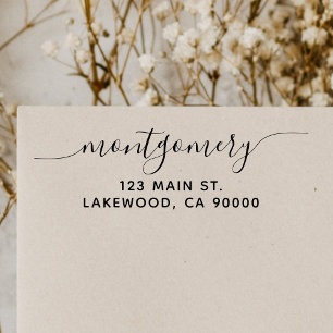 Elegant Return Address Calligraphy Self-inkin Self-inking Stamp