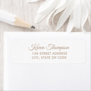Elegant Return Address Label