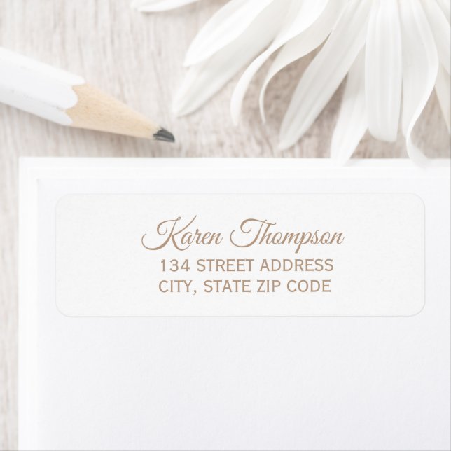 Elegant Return Address Label (Insitu)