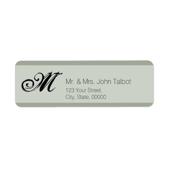 Elegant Return Address Label Choose your colour 1