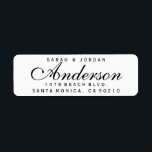 Elegant Return Address Label Wedding  Family Label<br><div class="desc">Elegant Return Address Label Wedding  Family Label</div>