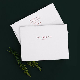 Elegant Return Address Printed Envelope