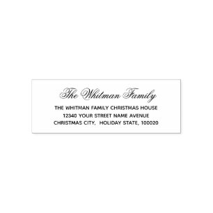 Elegant Return Address Self-inking Stamp