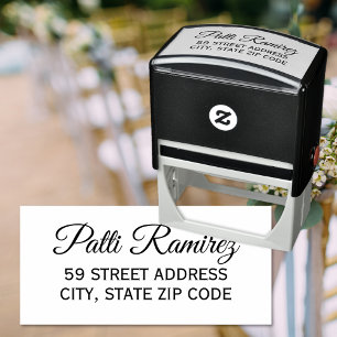 Elegant Return Address  Self-inking Stamp