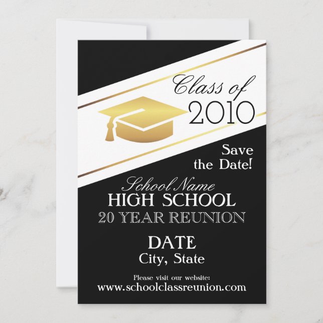 Elegant reunion design. invitation (Front)