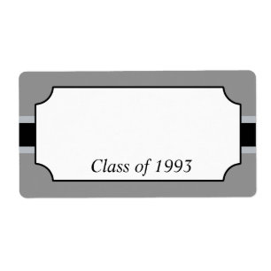 Elegant Reunion Name Tag Labels