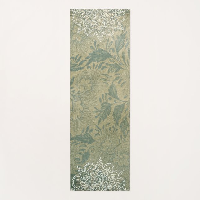 Elegant Reversible Oriental Mandala Yoga Mat (Front)
