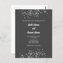 Elegant Rhinestones Wedding Invitation