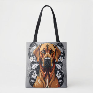 Elegant Rhodesian Ridgeback Dog Tote Bag