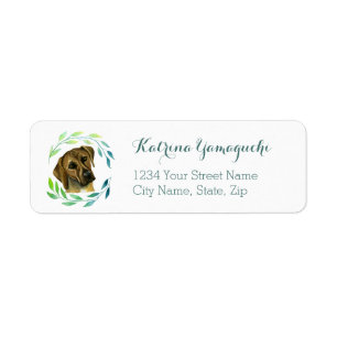 Elegant Rhodesian Ridgeback Dog with a Wreath