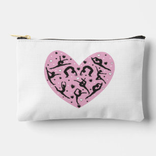Elegant Rhythmic Gymnastics Two-Sided Make up Accessory Pouch