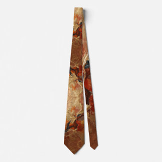 Elegant Rich Copper Patina Metallic gold Tie