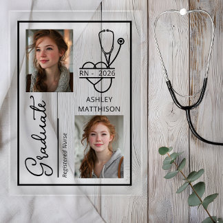 Elegant RN 2026 Nursing Grad Photo Announcement