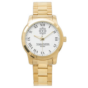 Elegant Roman Numeral luxurious monogram Watch