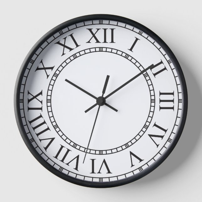 Elegant Roman Numeral Wall Clock ⏳ Classic (Front)