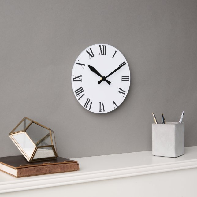 Elegant Roman Numerals Clock Face Design (Office)