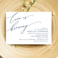 Elegant Romance Bridal Shower Navy Blue Brewery