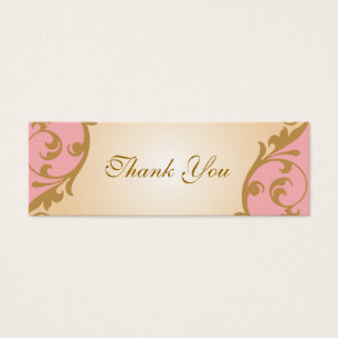 Elegant Romance Wedding Favour Tag