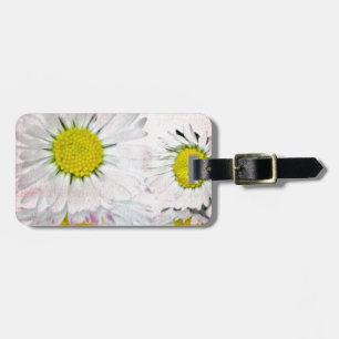 Elegant Romantic Bridal Shower Daisies Wedding Luggage Tag