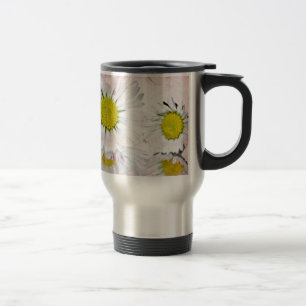Elegant Romantic Bridal Shower Daisies Wedding Travel Mug