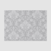 Elegant Romantic Chic Floral Damask-Grey