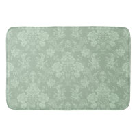 Elegant Romantic Chic Floral Damask-Sage Green