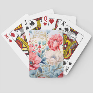 Elegant Romantic Flower Botanical Garden Playing Cards