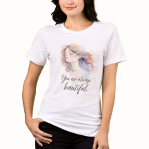 Elegant Romantic Girl Illustration – You Are Alway