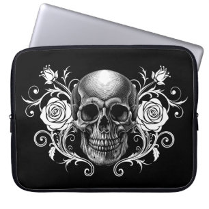 Elegant, Romantic Goth Laptop Sleeve