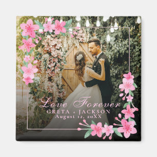Elegant Romantic Happy Valentine's Day photo Magnet