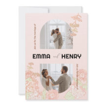Elegant Romantic Photo Wedding Invitation