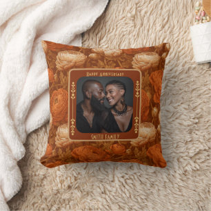Elegant Romantic Relationship Throw Pillow 