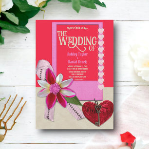 Elegant Romantic Stylish Classy Valentine Wedding Invitation