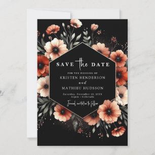  Elegant Romantic Terracotta Wedding  Save The Date