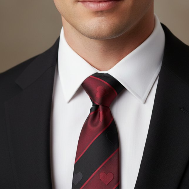 Elegant Romantic Valentine's Day Gift for Him Tie (Creator Uploaded)