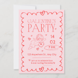 Elegant Romantic Valentine's Day Party Invitation
