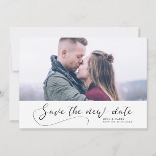 Elegant romantic Wedding Save the new date Announcement